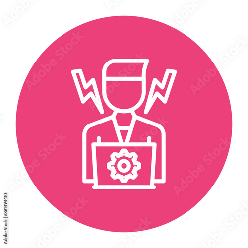 Stress Testing icon vector image. Can be used for Software Testing.
