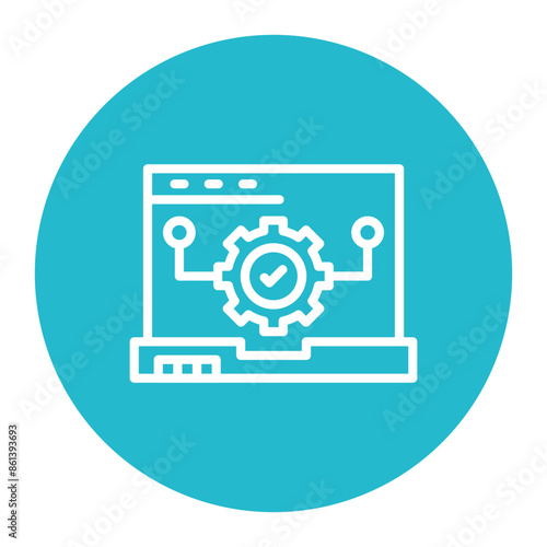 Test Verification icon vector image. Can be used for Software Testing.