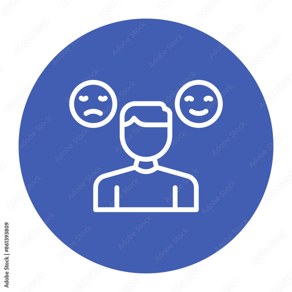 Emotional Regulation icon vector image. Can be used for ADHD. Emotional Regulation icon vector image. Can be used for ADHD.