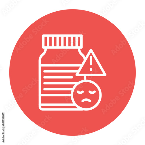 Medication Side Effects icon vector image. Can be used for ADHD.