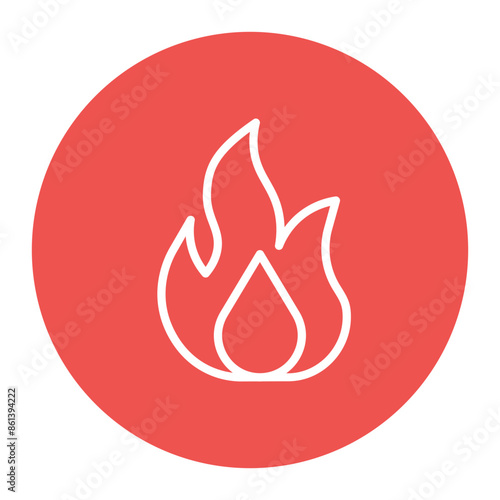 Burn icon vector image. Can be used for Skin Burns.