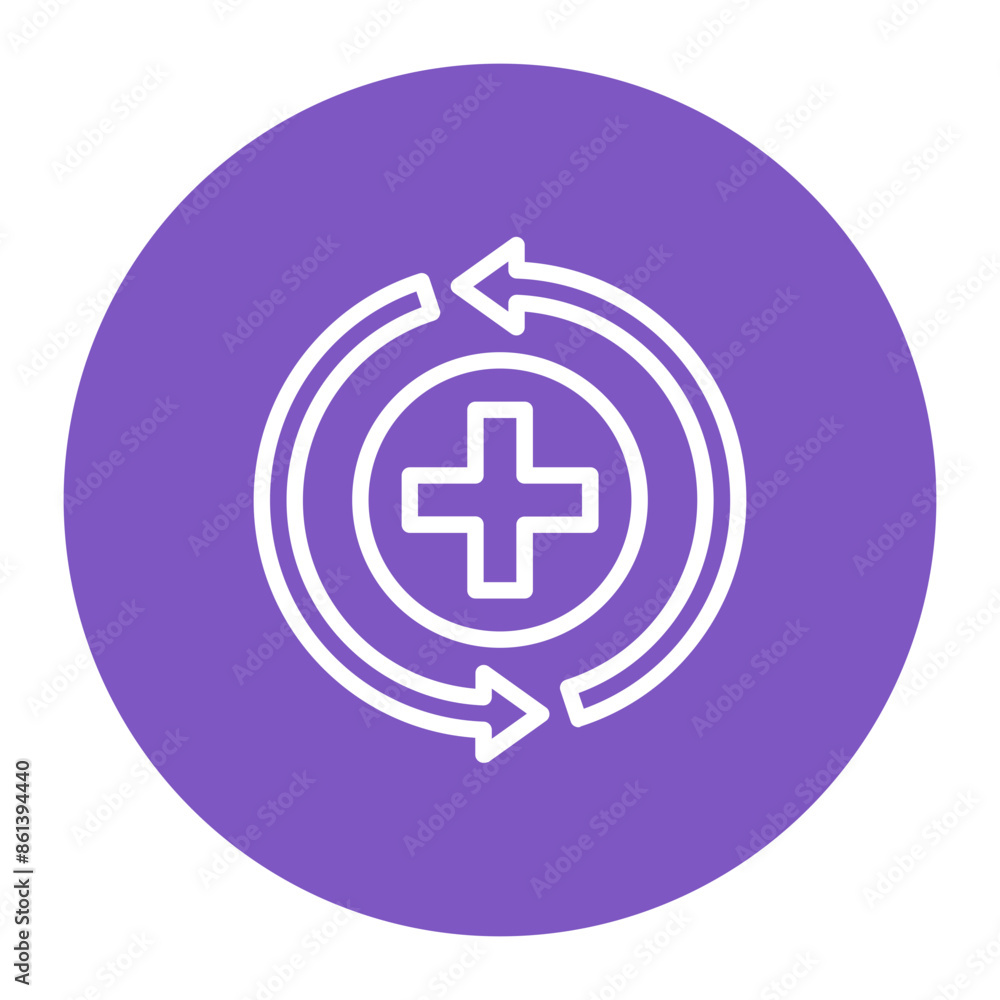 Recovery icon vector image. Can be used for Skin Burns. Recovery icon vector image. Can be used for Skin Burns.