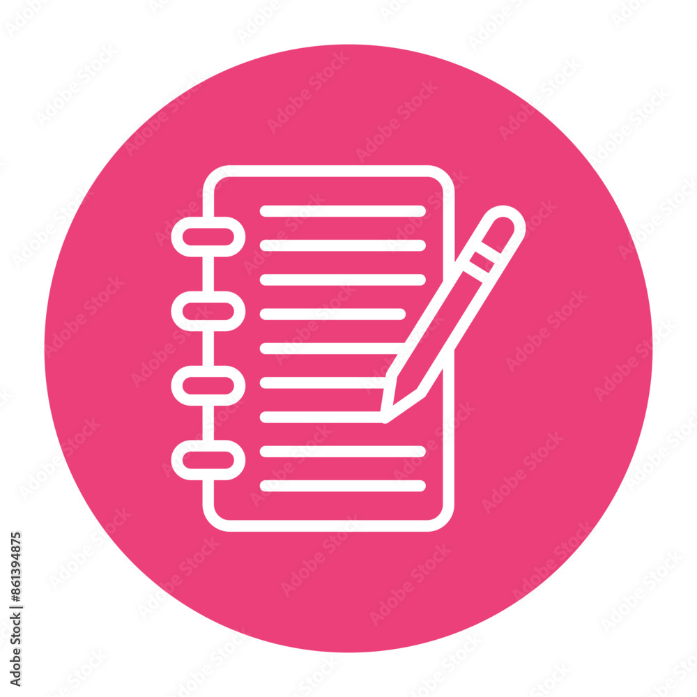 Notebook and Pencil icon vector image. Can be used for Press Freedom Day. Notebook and Pencil icon vector image. Can be used for Press Freedom Day.