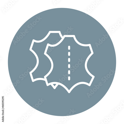 Leather icon vector image. Can be used for Raw Metrial.