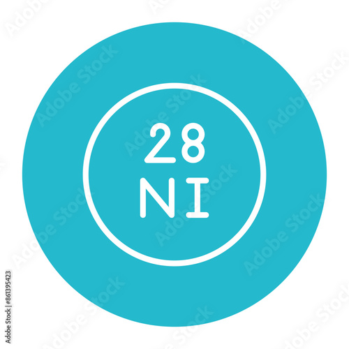 Nickel icon vector image. Can be used for Raw Metrial.