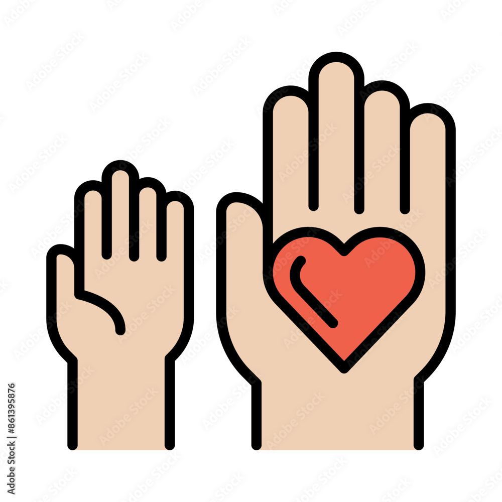 Obraz premium Volunteer icon