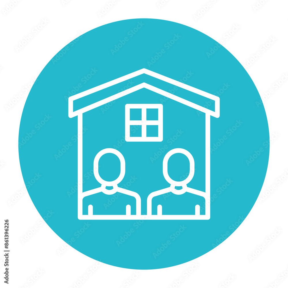 Roommates icon vector image. Can be used for Social Relationship. Roommates icon vector image. Can be used for Social Relationship.
