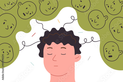 Social pressure and manipulation from people around cause stress and psychological discomfort in man