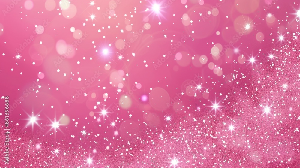 Sparkling Pink Background with Blurred Lights and Glittering Texture Sparkling Pink Background with Blurred Lights and Glittering Texture