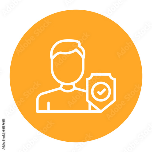 Compliance Officer icon vector image. Can be used for Compilance and Regulation.