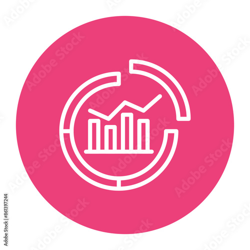 Market Segmentation icon vector image. Can be used for Market Research.