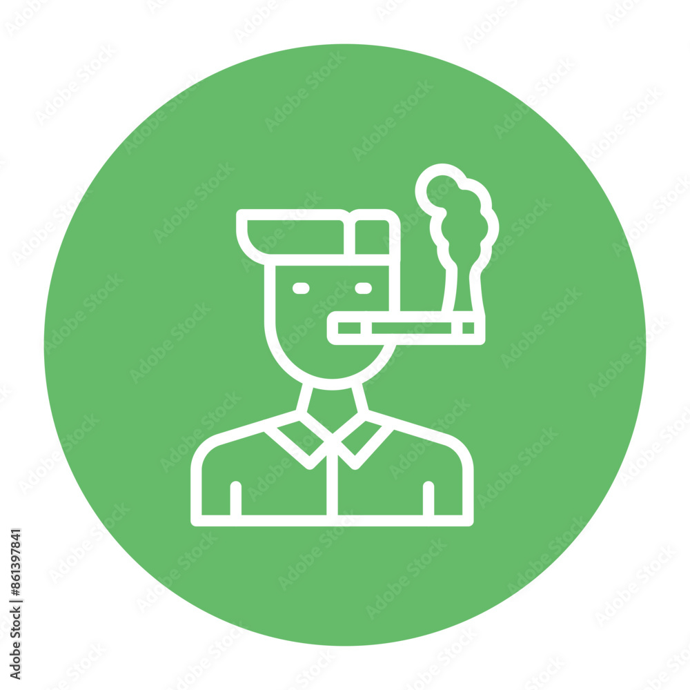 Tobacco Addiction icon vector image. Can be used for Smoking. Tobacco Addiction icon vector image. Can be used for Smoking.