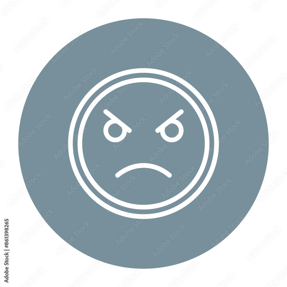 Angry icon vector image. Can be used for Human Emotions. Angry icon vector image. Can be used for Human Emotions.
