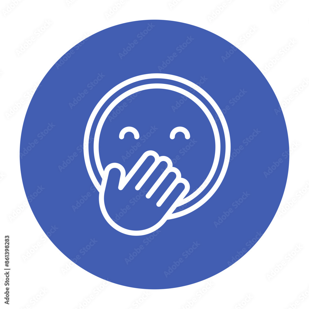 Amused icon vector image. Can be used for Human Emotions. Amused icon vector image. Can be used for Human Emotions.
