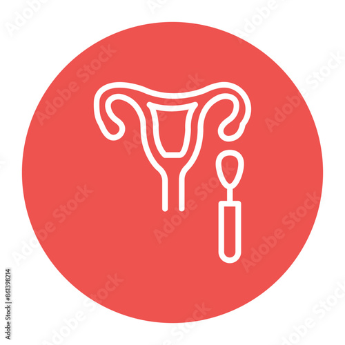 Pap Smear icon vector image. Can be used for Medical Tests.