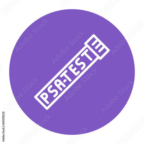 PSA Test icon vector image. Can be used for Medical Tests.