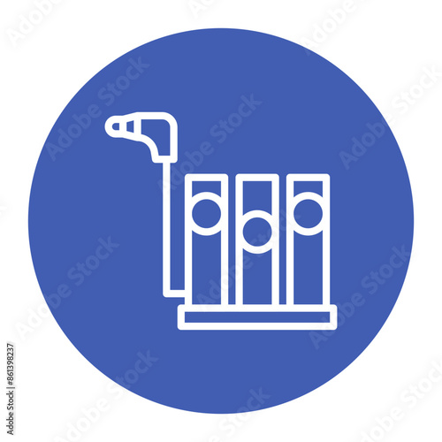 Spirometry icon vector image. Can be used for Medical Tests.