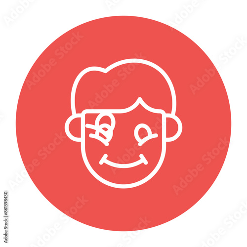 Grateful icon vector image. Can be used for Human Emotions.