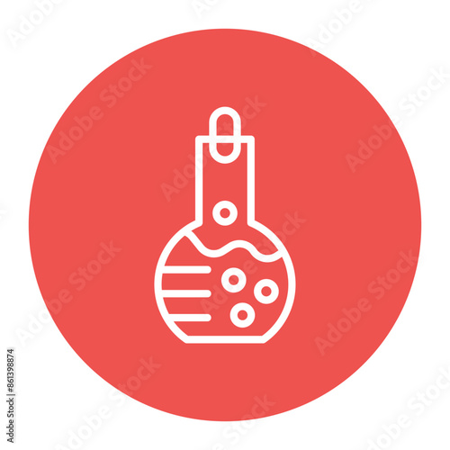 Flask icon vector image. Can be used for Data Science.