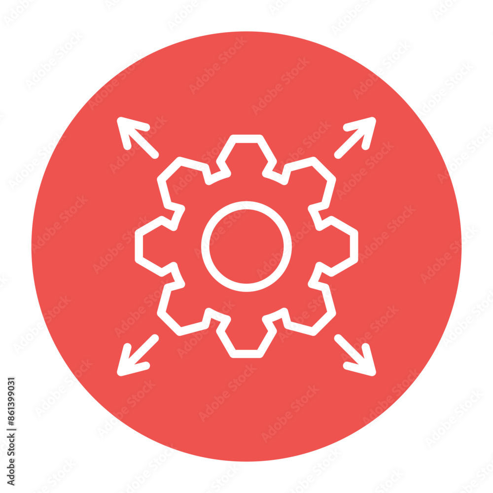 Scalability icon vector image. Can be used for Data Science. Scalability icon vector image. Can be used for Data Science.