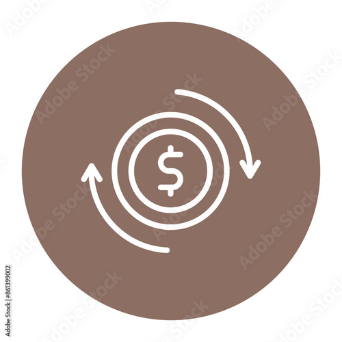 ROI icon vector image. Can be used for Data Science.