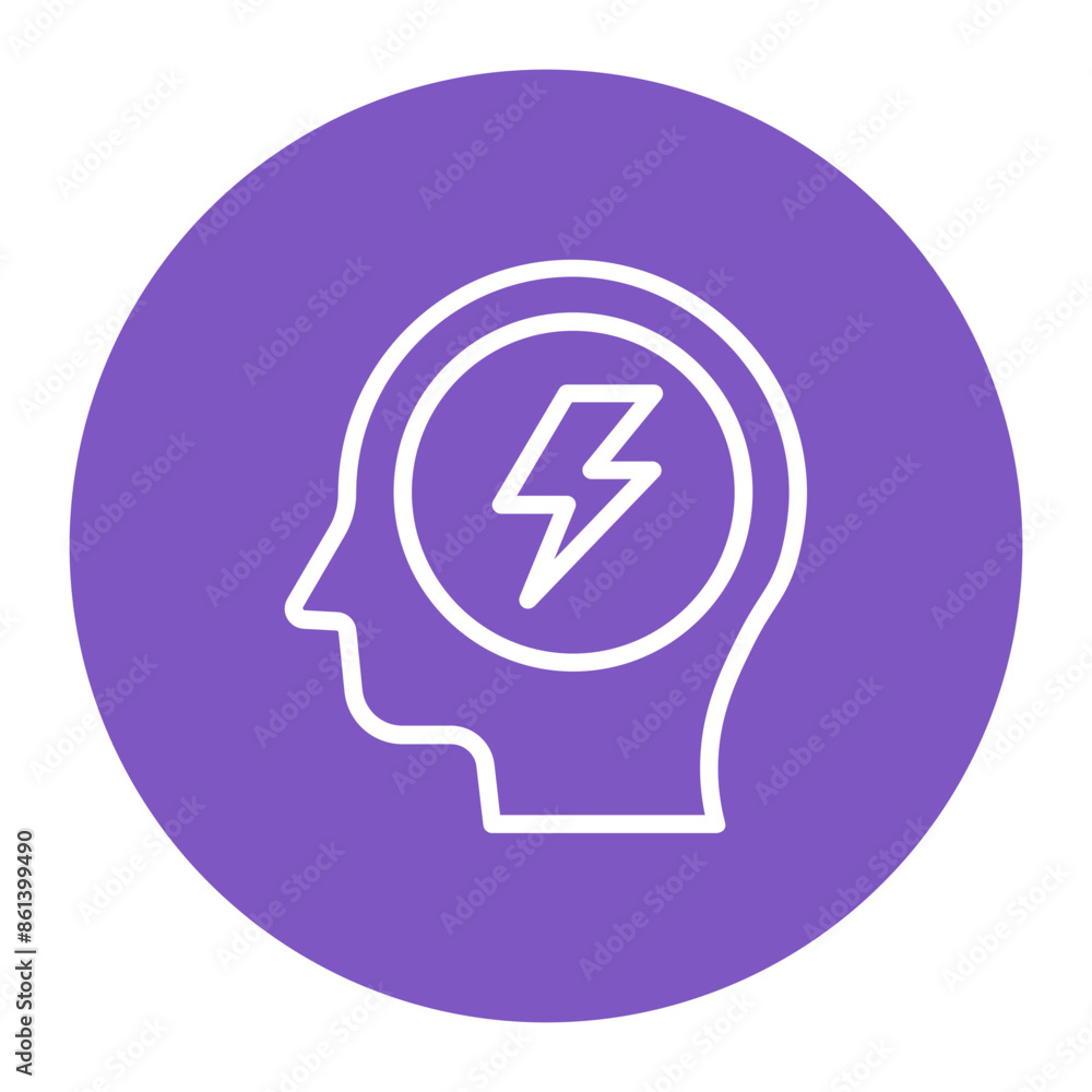 Anxiety icon vector image. Can be used for Burnout.