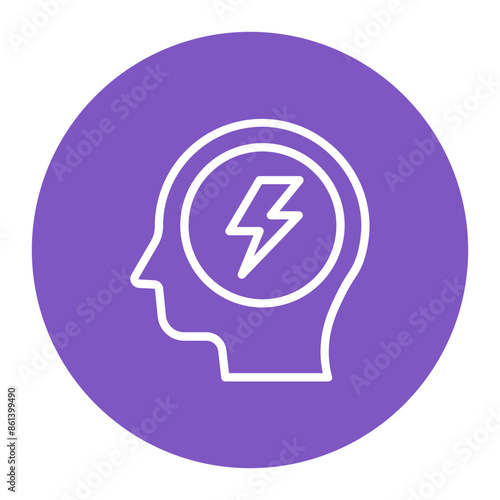 Anxiety icon vector image. Can be used for Burnout.