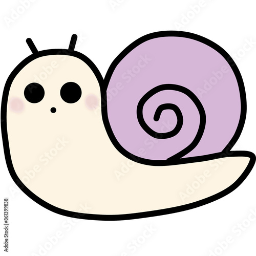 snail cute.png photo