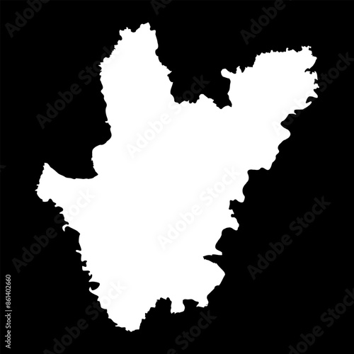 Dhaka division map, administrative division of Bangladesh.