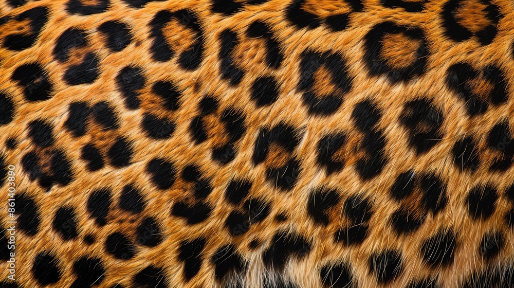 Close-up of a leopard's fur showcasing its unique pattern and texture. Close-up of a leopard's fur showcasing its unique pattern and texture.