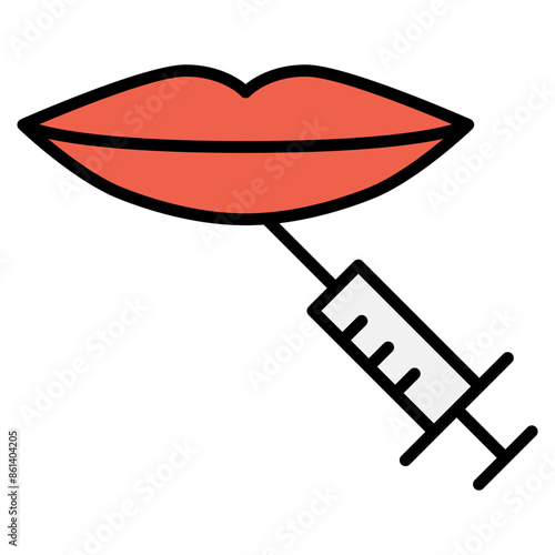 Lip botox icon