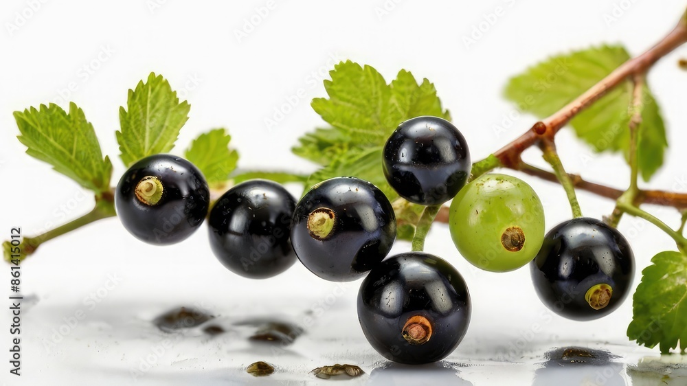 black currant isolated on white black currant isolated on white