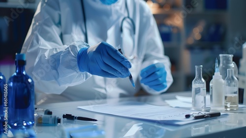 Medical Examiner Sending Autopsy Report via Digital Communication