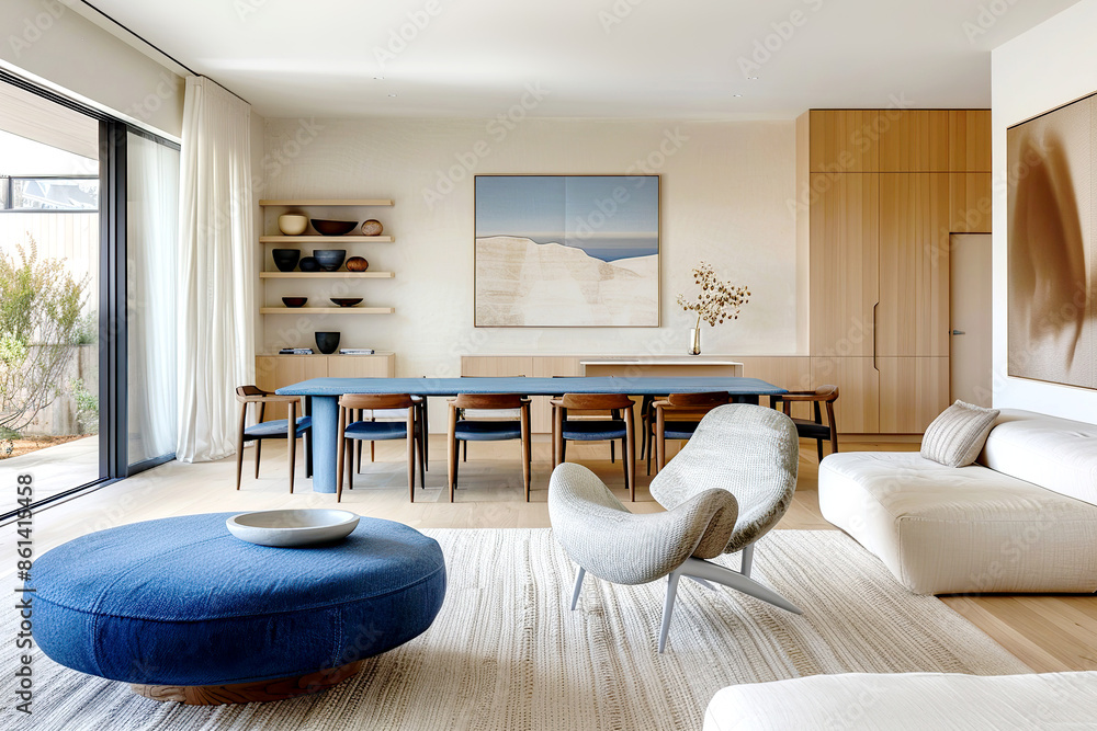 Scandinavian interior design of modern living room. Stock Photo | Adobe ...