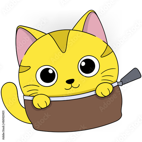Cute Kitten Hiding in a Pocket