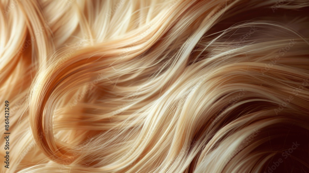Blonde wavy hair. Blonde wavy hair.