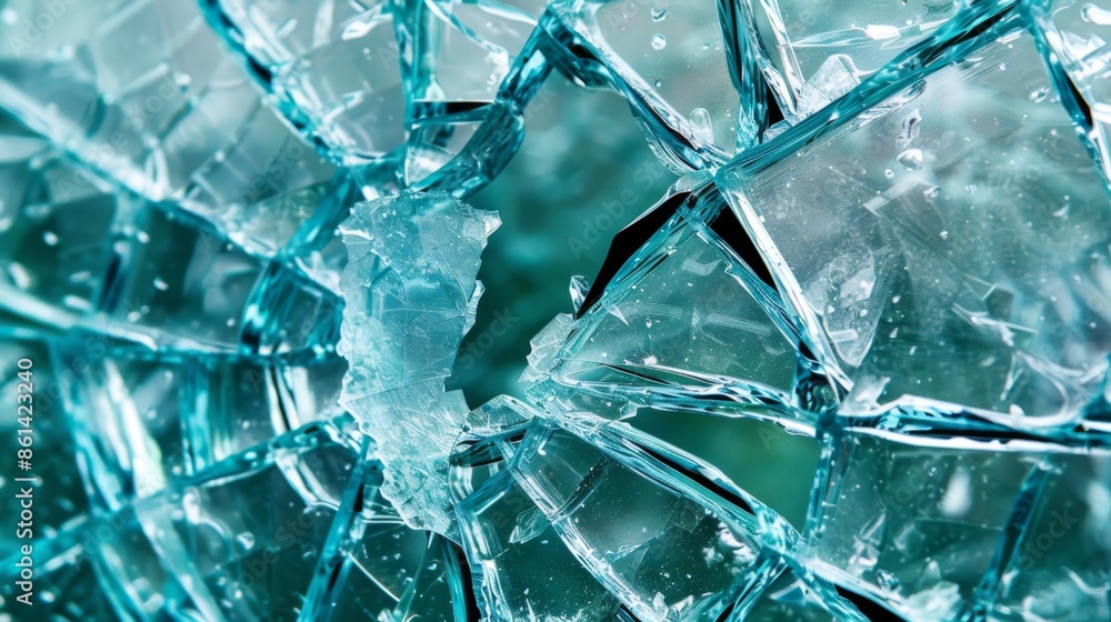 Broken glass background illustration generated by ai Broken glass background illustration generated by ai