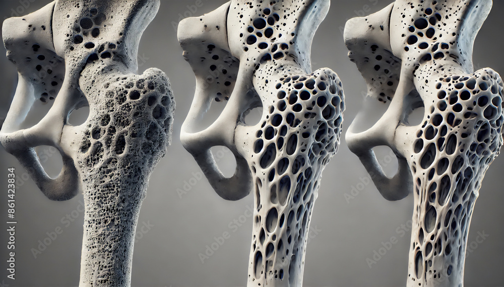 Obraz premium Generative AI Osteoporosis Progression