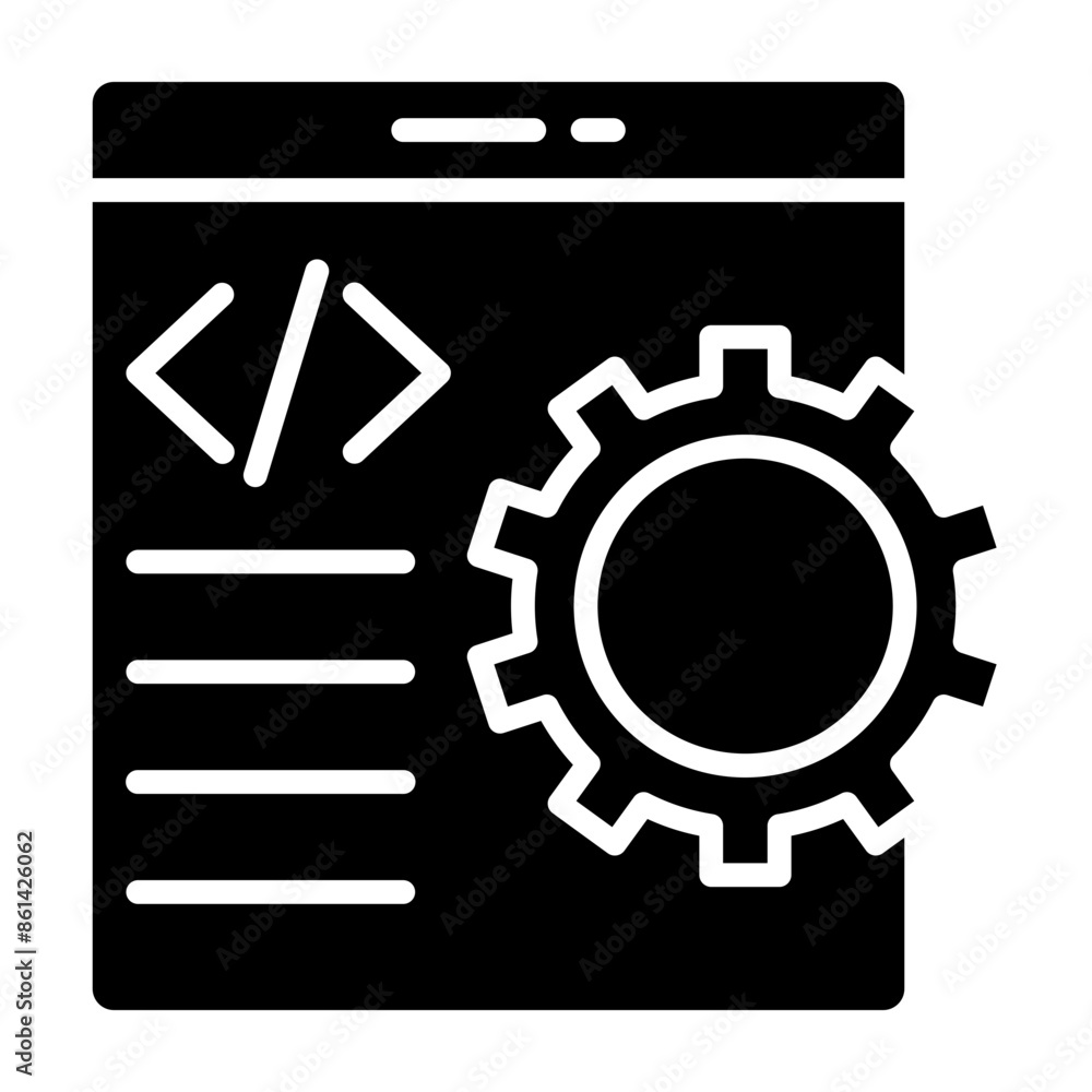 Design software glyph icon Design software glyph icon