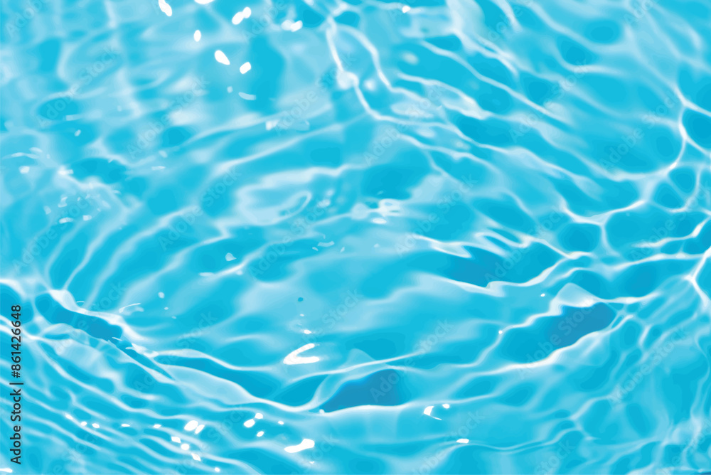 Blue water with ripples on the surface. Defocus blurred transparent blue colored clear calm water surface texture with splashes and bubbles. Water waves with shining pattern texture background. Blue water with ripples on the surface. Defocus blurred transparent blue colored clear calm water surface texture with splashes and bubbles. Water waves with shining pattern texture background.