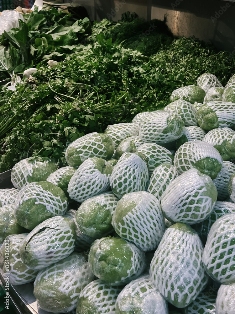 Fresh fruits and vegetables in a Dubai store