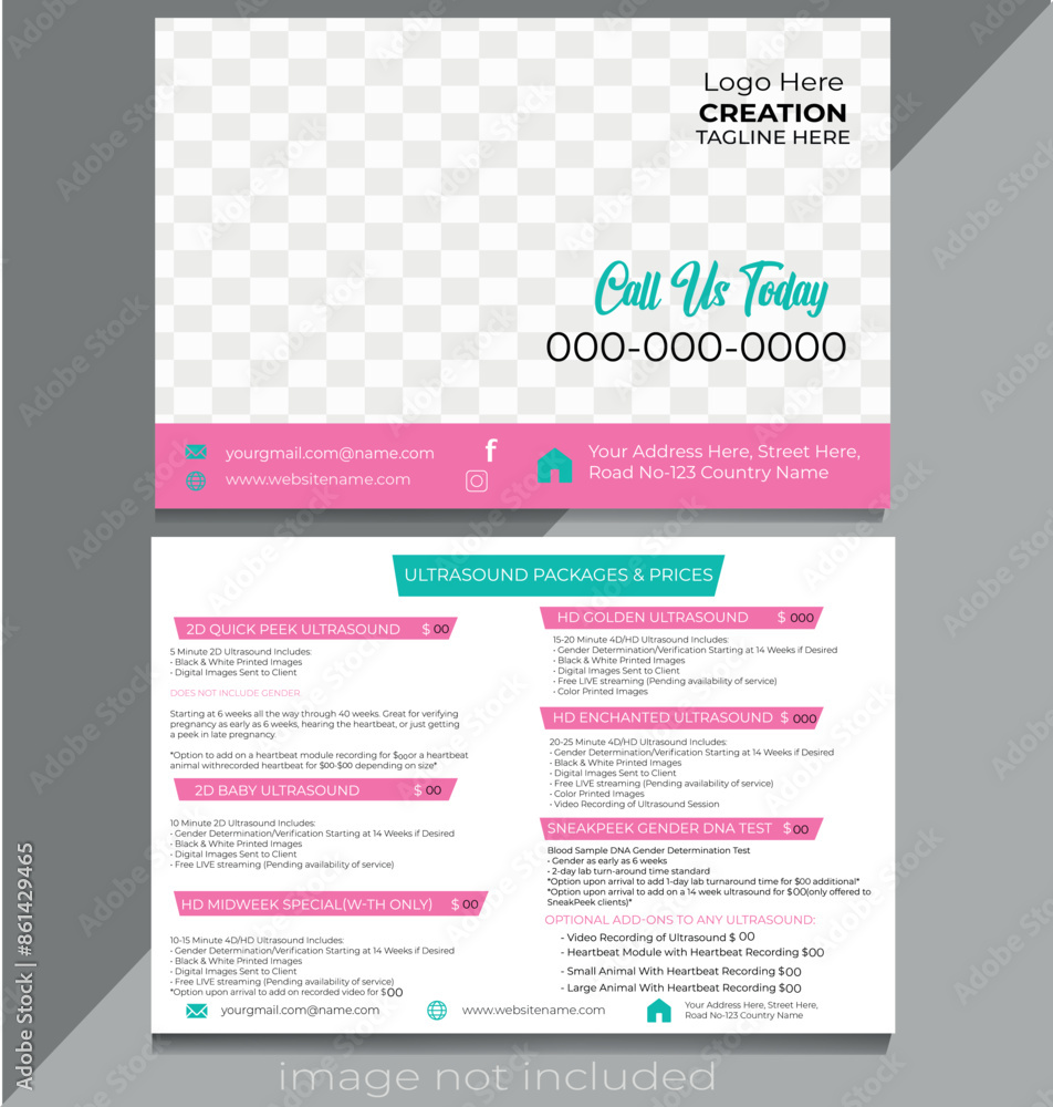 Modern minimalist Business Postcard design template Modern minimalist Business Postcard design template