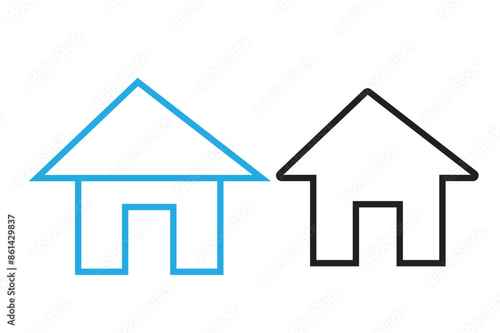 House icon set vector. Home sign and symbol House icon set vector. Home sign and symbol