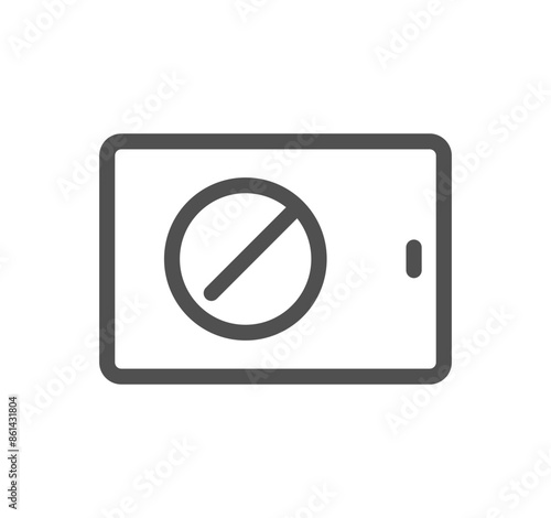 Fake news related icon outline and linear vector.	
