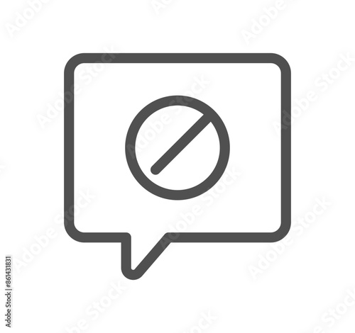 Fake news related icon outline and linear vector.	
