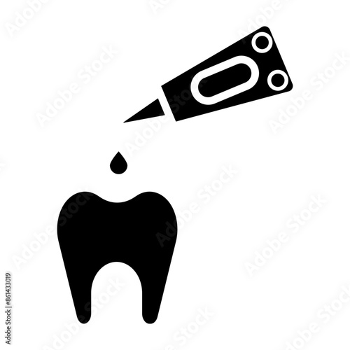 Dropper glyph icon