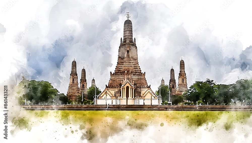 Fototapeta premium beautiful temple in thailand