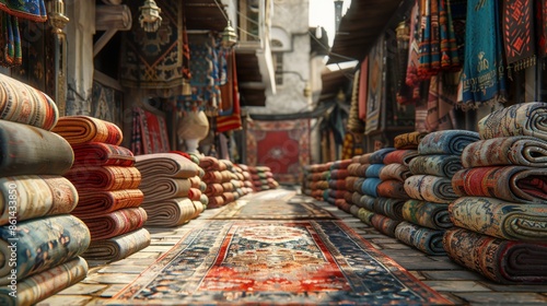 Wide selection of different types of carpets.