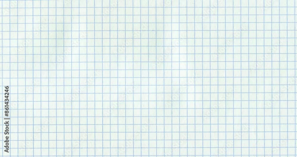 Exercise book grid raw 4K 4096 small cells move vertical. Crazy doodle grunge paper scan pulsing stop motion blank background good for titles, intro, school, background, etc... Exercise book grid raw 4K 4096 small cells move vertical. Crazy doodle grunge paper scan pulsing stop motion blank background good for titles, intro, school, background, etc...