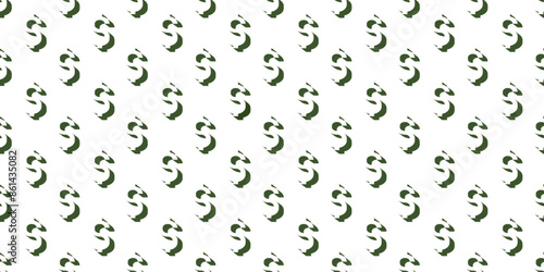 vector image of a dollar sign on a white background. Vector dollar symbol pattern